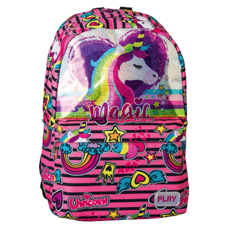 Školní batoh POP School, Pattern Rainbow Unicorn