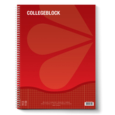 Blok A4 College spirálový s boční spirálou čtverečkovaný 80 L