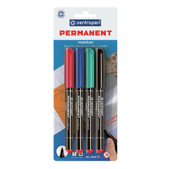 Popisovač CENTROPEN 2846 - sada 4ks blistr 1,0 mm