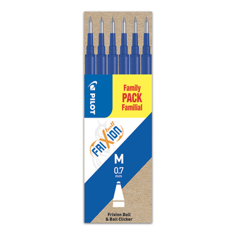 Náplň gumovací PILOT Frixion 0,7 mm/6 ks - modrá Náplň gumovací PILOT Frixion 0,7 mm/6 ks - modrá