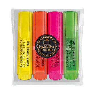 Zvýrazňovač Faber-Castell1546 / sada 4ks