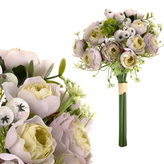 Ranunkulusy v pugetu, krémová barva.