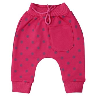 Kojenecké tepláčky Koala Dots tmavě růžová - velikost 86 (12-18m)