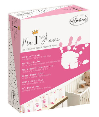 Milníkové leporelo, můj první rok - sada pro holčičky