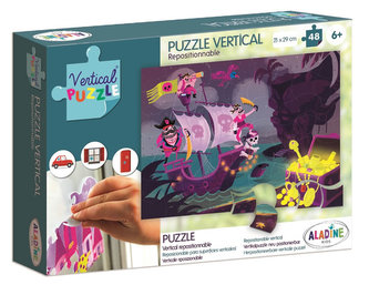 Vertikální okenní puzzle - Piráti 48 dílků Vertikální okenní puzzle - Piráti 48 dílků