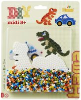 Korálkový set Auto a dinosaurus MIDI