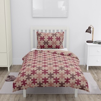 HOME ELEMENTS Povlečení 140*200 + 70*90, červené