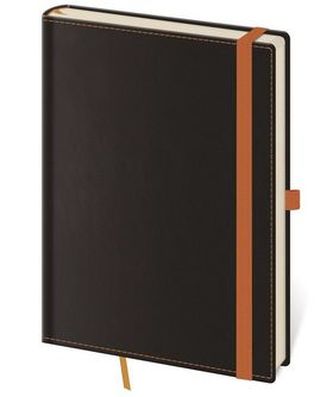 Zápisník - Black Orange - linkovaný L