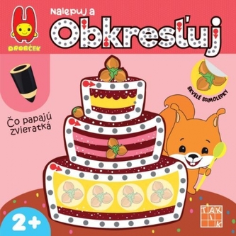 Čo papajú zvieratká? nalepuj a obkresľuj Čo papajú zvieratká? nalepuj a obkresľuj