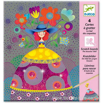 Djeco Vyškrabávací obrázky - Dámičky