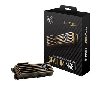 MSI SSD SPATIUM M480, 1TB, PCIe 4.0 NVMe M.2 HS