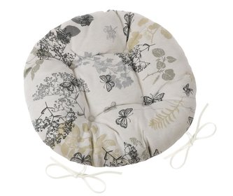 Sedák EMA kulatý prošívaný - kapradí - průměr 40 cm Sedák EMA kulatý prošívaný - kapradí - průměr 40 cm