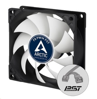 ARCTIC fan F8 PWM PST (80x80x25) ventilátor (řízení otáček, fluidní ložisko)