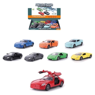 Auto sportovní, kovové, otevírací dveře