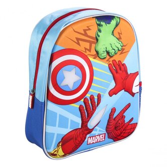 Dětský blikající batoh Marvel: 3D Avengers (objem 7,5 litrů|25 x 31 x 10 cm)
