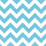 Papírové ubrousky 20ks 33x33cm zubaté modré - Amscan