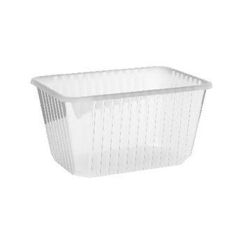 Miska hranatá průhledná 1500 L / 50ks