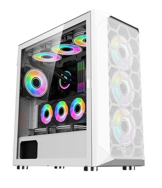 1stCOOL skříň Wind Storm White MiddleTower, AU, USB3.0, bez zdroje, RGB fan, průhledná bočnice, bílá 1stCOOL skříň Wind Storm White MiddleTower, AU, USB3.0, bez zdroje, RGB fan, průhledná bočnice, bílá