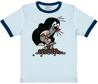 Dětské tričko Krteček: Zahradník (170-176 cm) modrá bavlna