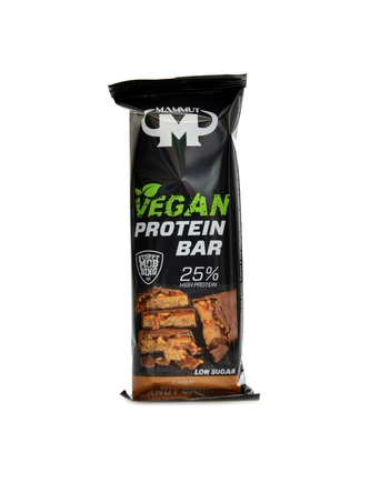 Mammut nutrition - Crunchy vegan protein bar 45g - chunky peanut caramel