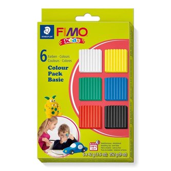 Sada FIMO® kids 8032 "basic" - základní, 6 barev