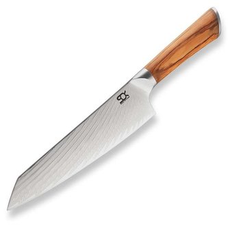 Nůž SOK kuchařský Chef 195 mm Olive Sunshine Damascus