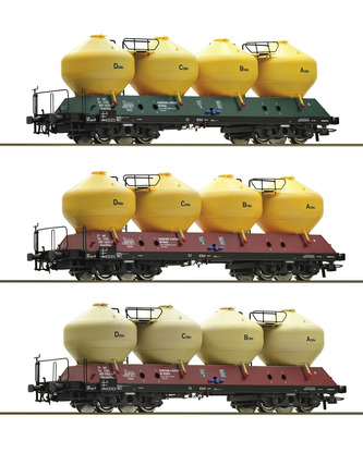 Roco 3dílná sada nákladních vozů na cement ČSD - 77001