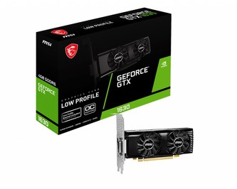MSI VGA NVIDIA GeForce GTX 1630 4GT LP OC, GTX 1630, 4GB GDDR6, 1xDP, 1xHDMI, 1xDVI