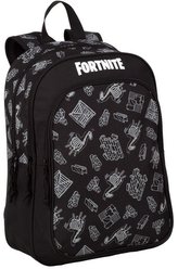 Školní batoh Fortnite: Dark Black (objem 27 litrů|32 x 42 x 20 cm) černá tkanina