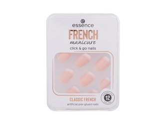 Essence French Manicure Manikúra Click & Go Nails 12 ks 01 Classic French pro ženy