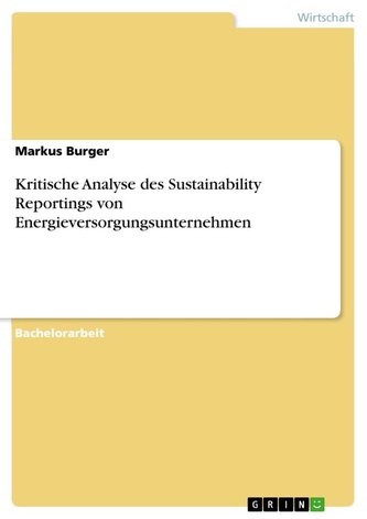 Kritische Analyse des Sustainability Reportings von Energieversorgungsunternehmen