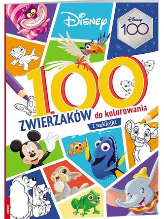 Disney kolorowanka 100 zwierzaków mix