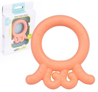 Gryzak Ośmiornica Baby brzoskwiniowy Gryzak Ośmiornica Baby brzoskwiniowy