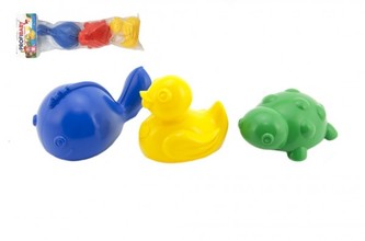 Zvířátka do vody 3ks plast v sáčku 0m+