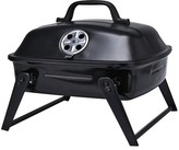 Přenosný gril na dřevěné uhlí s víkem 37 x 32 cm