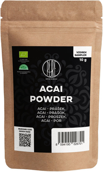 BrainMax Pure Acai BIO prášek - sampler 10 g