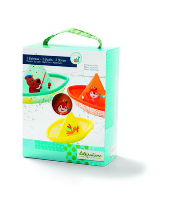 Lilliputiens hračka do vody - 3 plovoucí lodičky