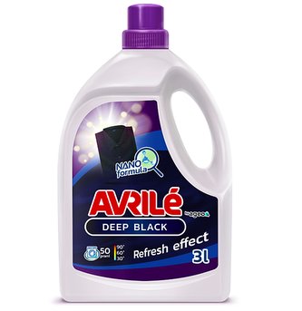 Avrilé Deep Black prací gel na černé prádlo, 50 praní 3 l