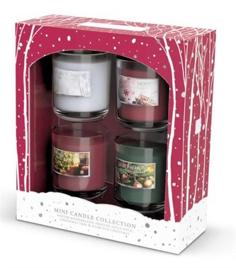 Sada 4 mini svíčky Vánoce 2019