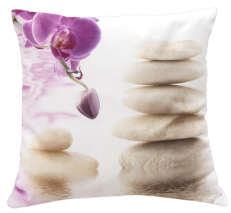 Polštář ROVNOVÁHA VODY A VĚTRU 02 MyBestHome 40x40cm fototisk 3D motiv FENG SHUI