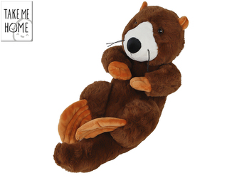 Take Me Home vydra plyšová 36cm se suchým zipem na tlapkách 0m+