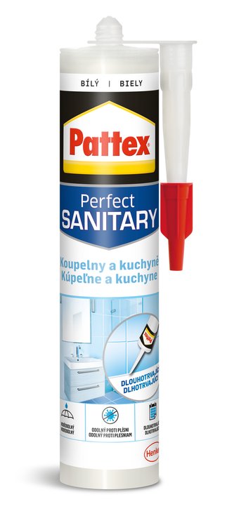 Pattex sanitární tmel na koupelny a kuchyně bílý 50 ml