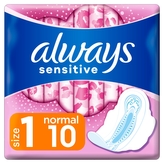 Always Ultra Sensitive Normal Plus Vložky s křidélky 10 ks