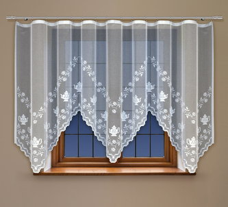 Dekorační žakárová záclona s řasící páskou HENRY 150 bílá 300x150 cm MyBestHome