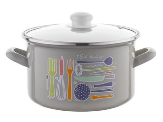 SMALTOVANÝ HRNEC 16CM STAFFIO