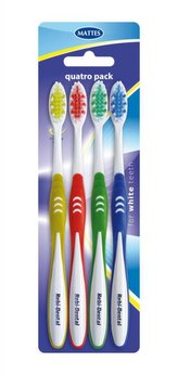 Rebi Dental zubní kartáčky středně tvrdé 4 ks