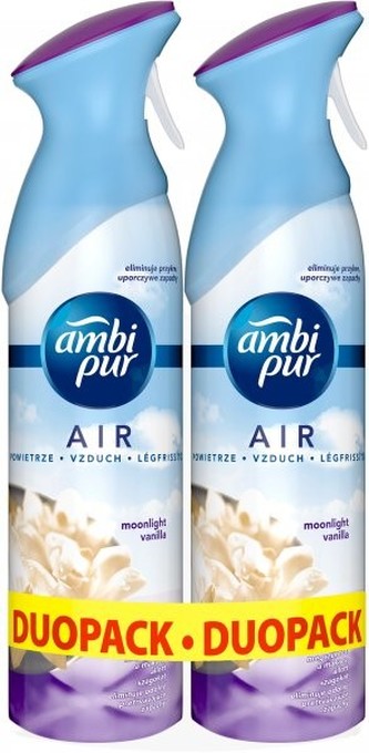 Ambi Pur Moonlight Vanilla osvěžovač vzduchu duopack 2 x 300 ml