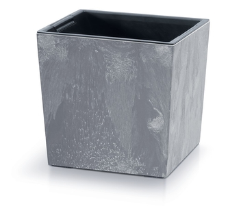 Květináč Urbi Square Low Beton Effect 24x24 cm, marengo