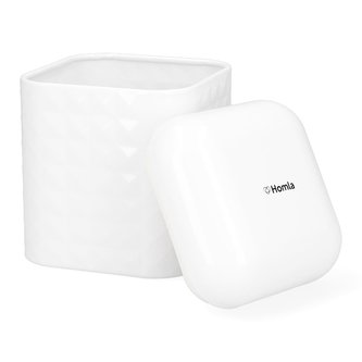 HASSEL | dóza | bílá | 12x15 cm | ALL 982495