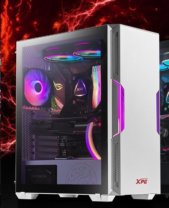 ADATA XPG case STARKER Mid-Tower skříň, bez zdroje, white